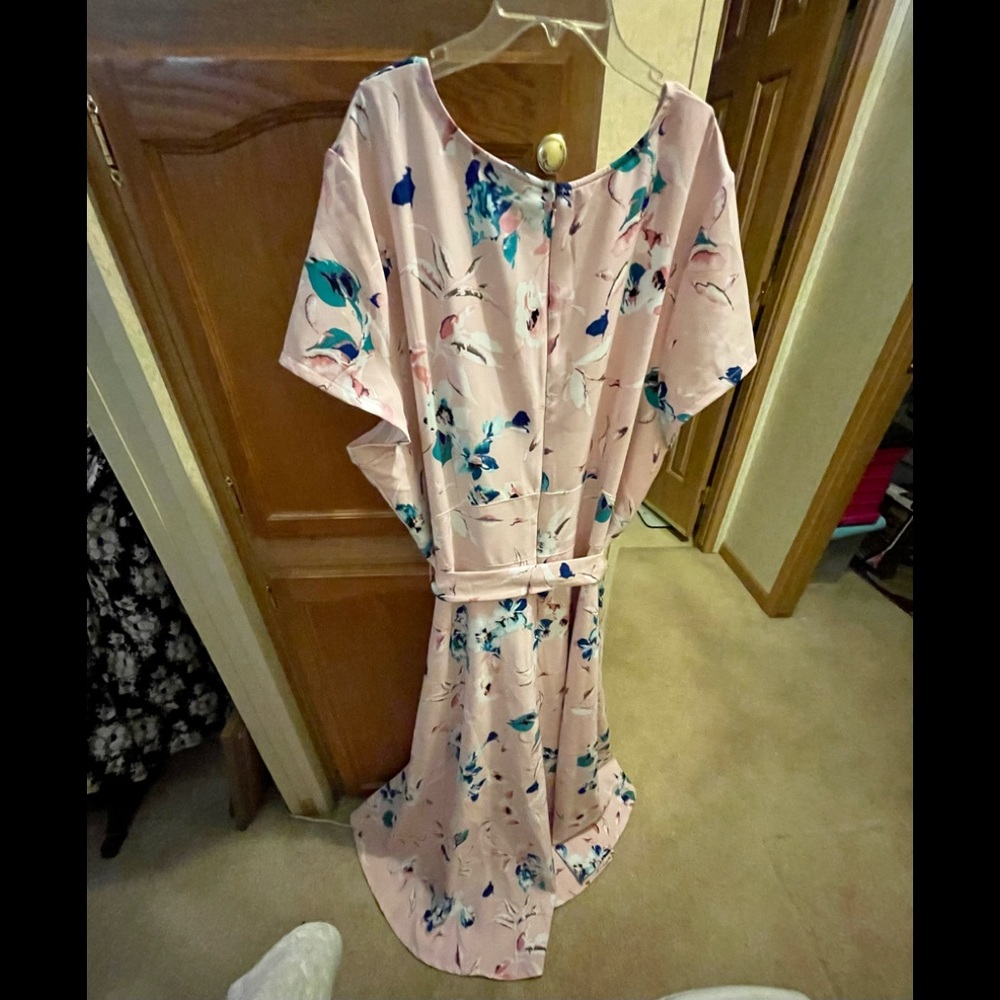 Size 26 Lane Bryant Lena Dress with high low hem; Excellent condition.